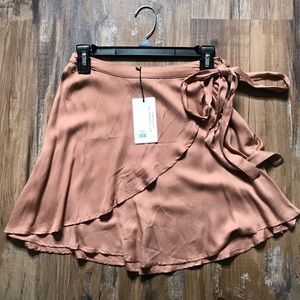 Cotton candy LA soft peach wrap skirt